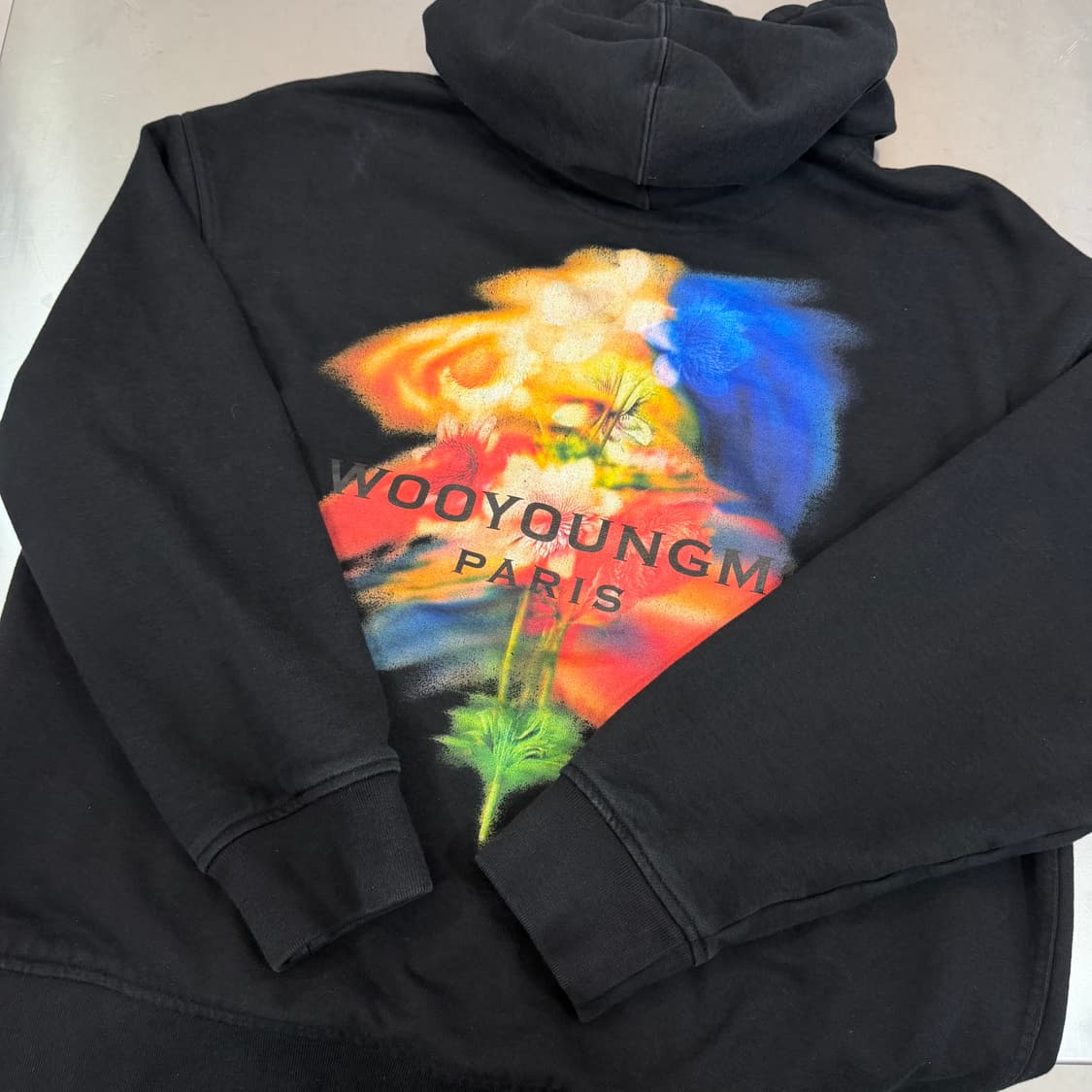 [리오브전포점] 우영미 스웨잉 플라워 백로고 후드 50 상품이미지3