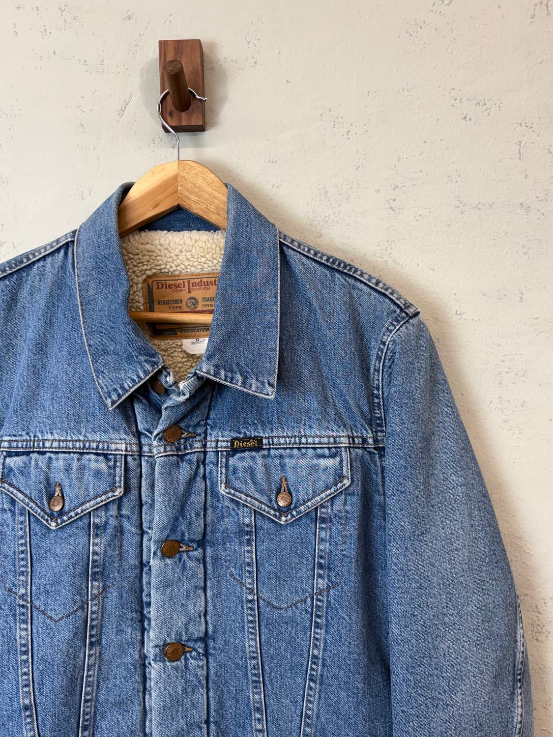 디젤 빈티지 데님 쉐르파 자켓 상품이미지2