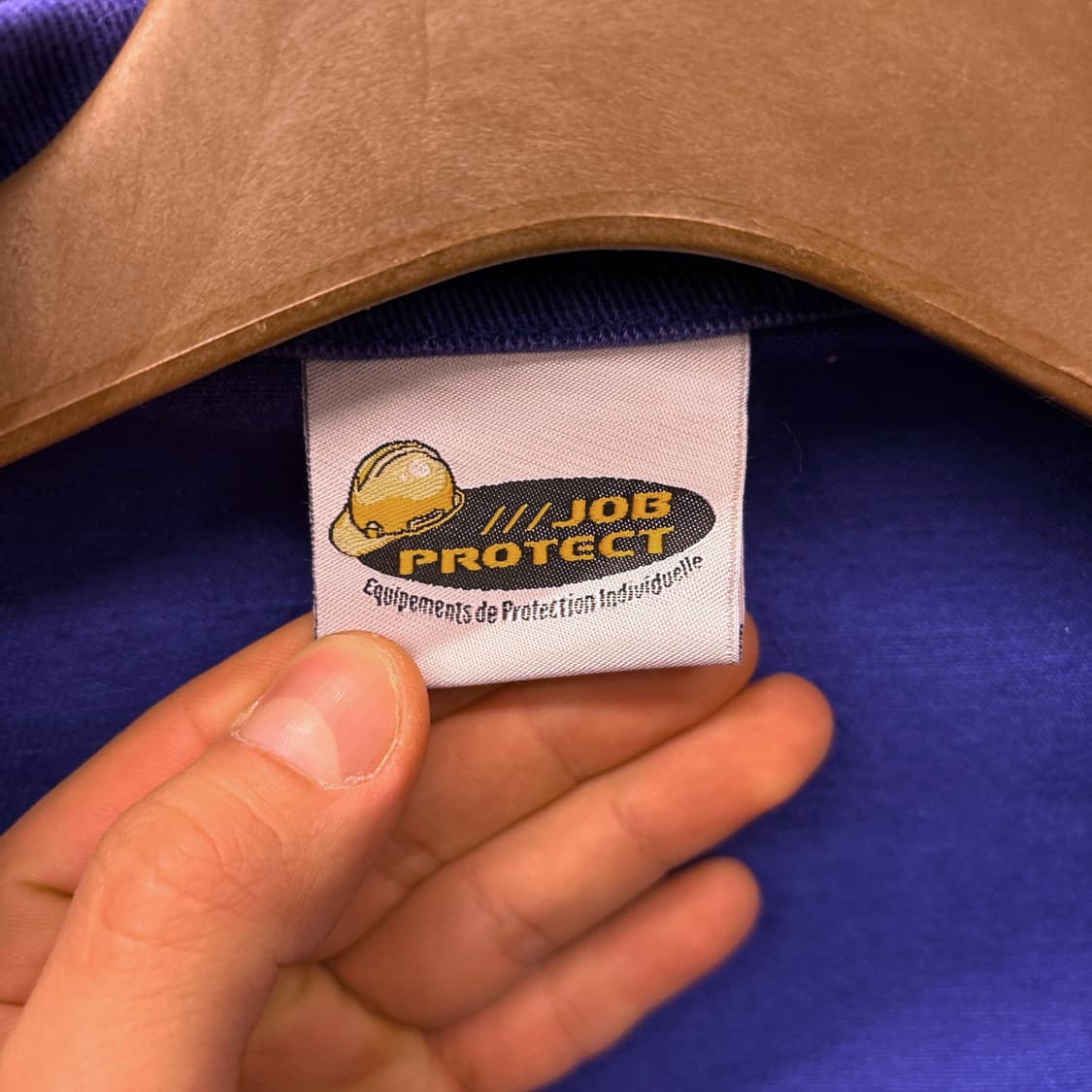 80s 몰스킨 프렌치 워크자켓 빈티지워싱 빅사이즈 퍼플 N676 상품이미지6