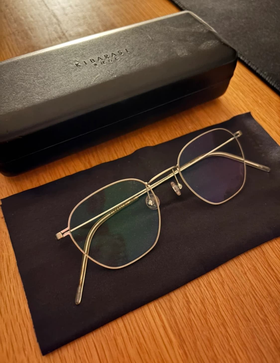 키바라시 티타늄 실버 안경테 상품이미지1