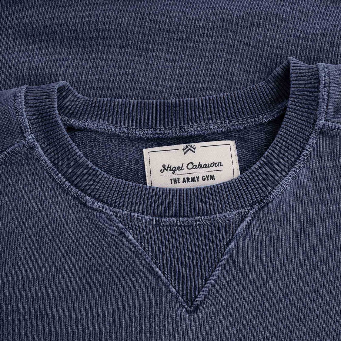 [NIGEL CABOURN] 나이젤카본 엠브로이더리 애로우 크루 NAVY 상품이미지3