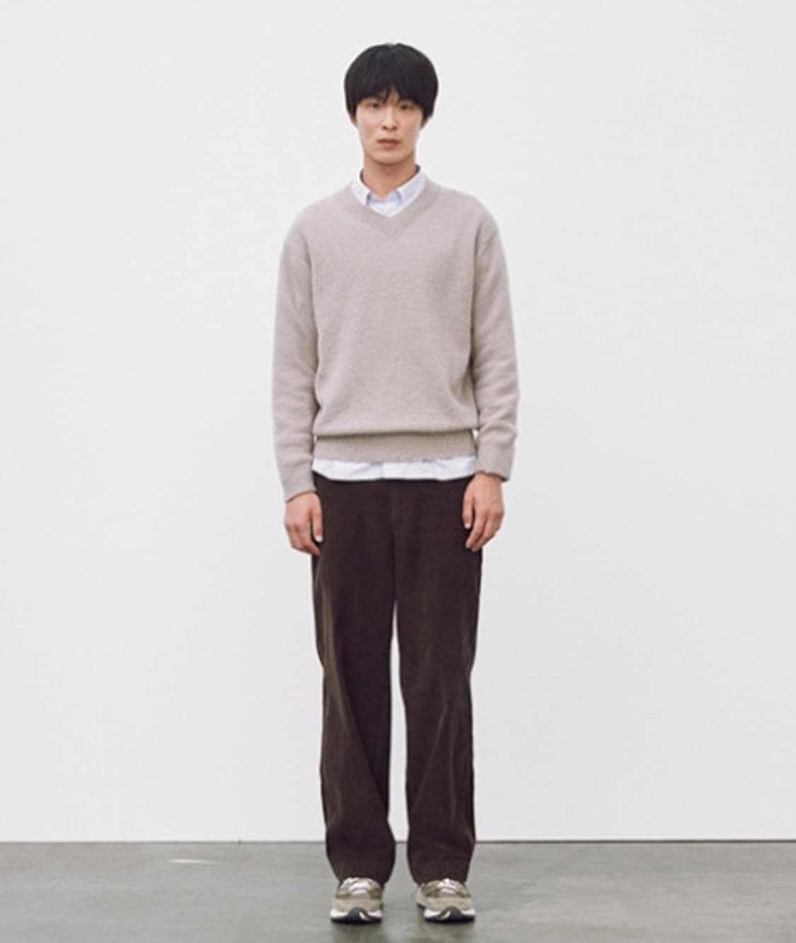포터리 23FW 코듀로이 와이드팬츠 브라운 3사이즈 상품이미지1