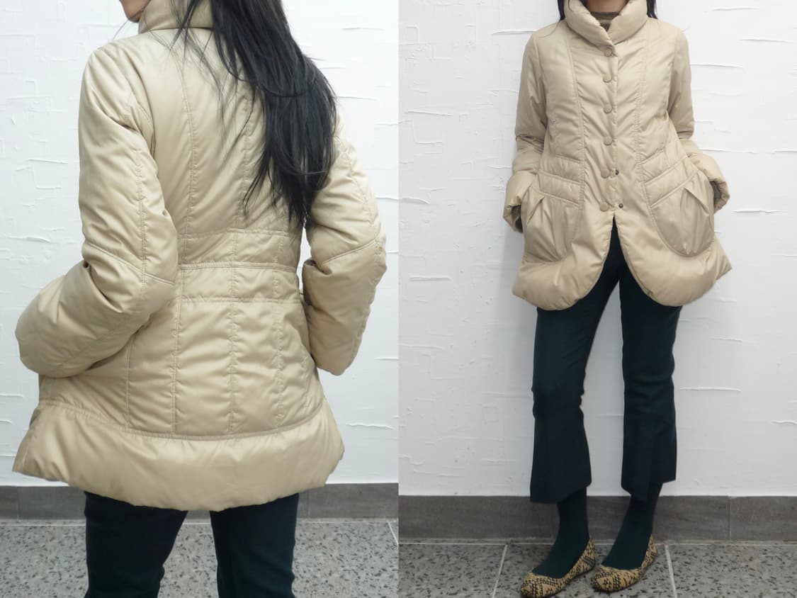 yellow beige lined jumper 상품이미지1