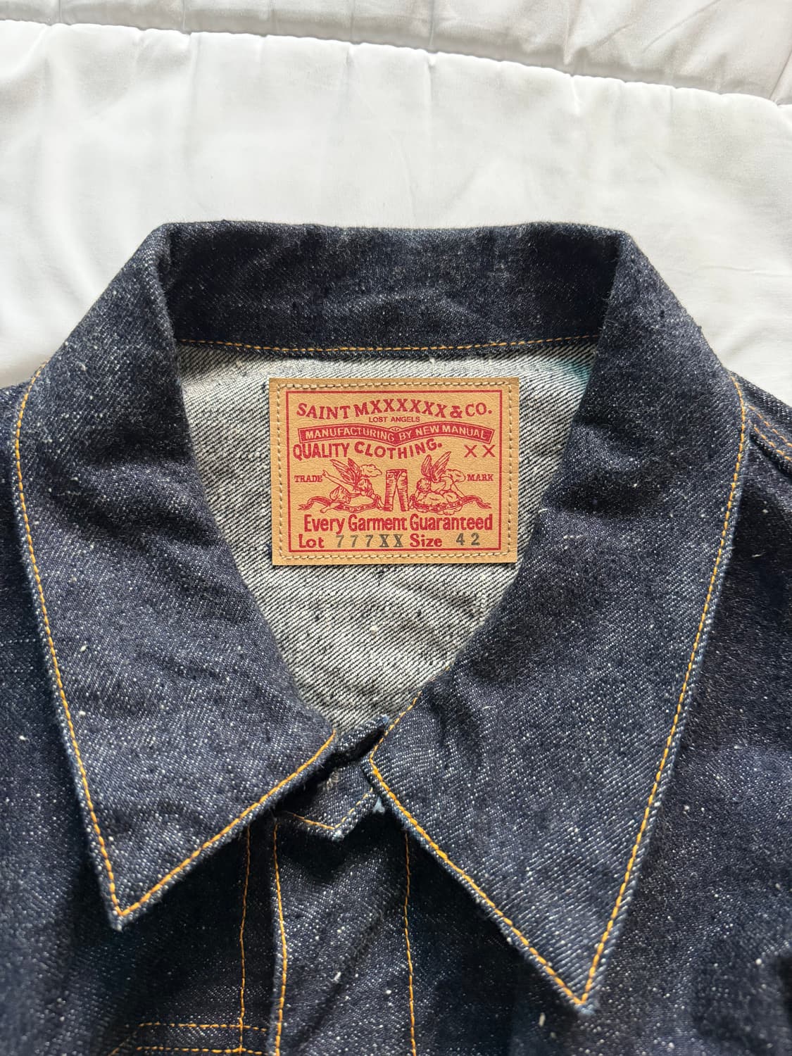 [XL] 세인트미카엘 버버진 데님 자켓 상품이미지3