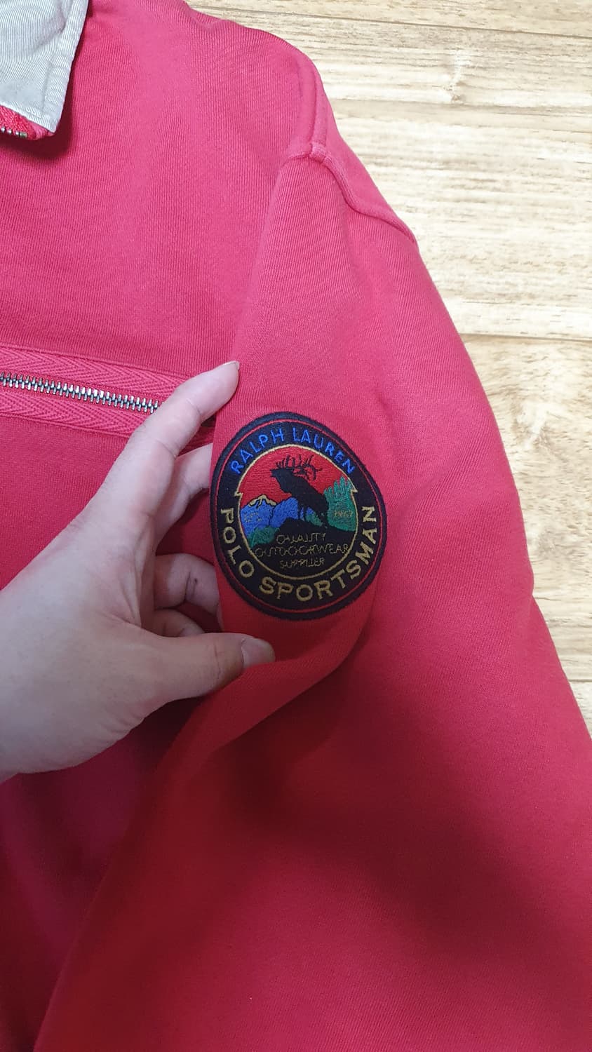 폴로 스포츠 아웃도어 마운틴패치 반집업 상품이미지4