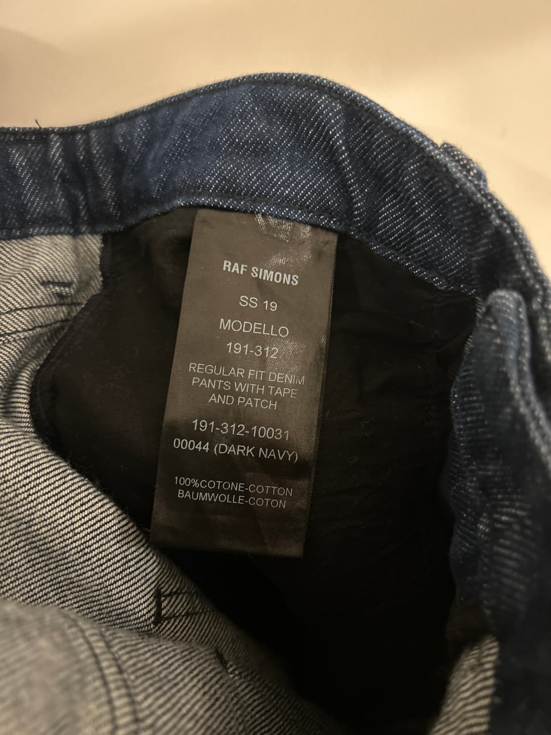 Raf Simons 19ss Band Detail Denim Pants 상품이미지7