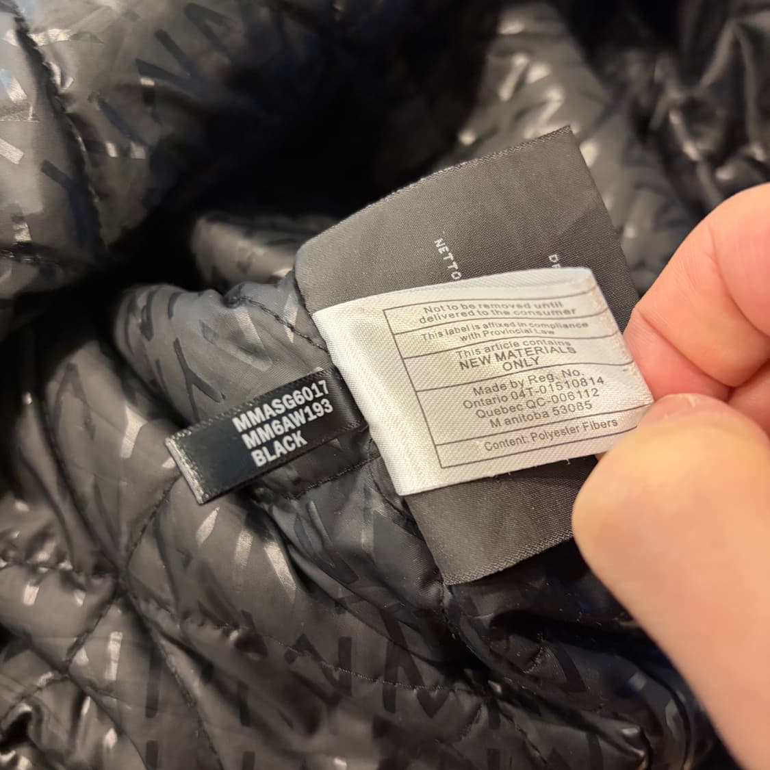 [M] 앤드류마크 블랙 내피 울 남성 하프 코트 D65 상품이미지9