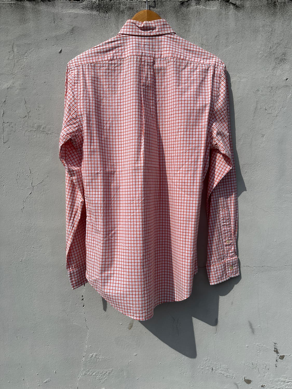 [M] 폴로 랄프로렌 오렌지 체크 포플린 셔츠 상품이미지6