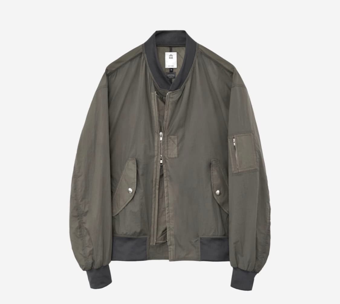 폴리테루 봄버자켓 초판 올리브 그레이 3size 상품이미지1