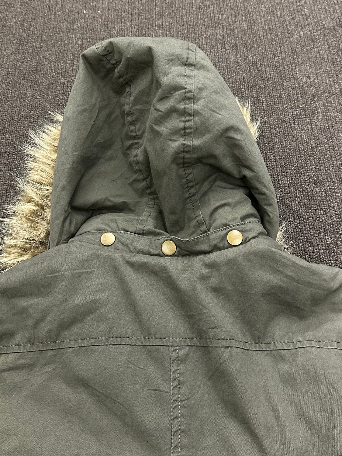 L)Japanese vintage 여성 퍼 후드 패딩 자켓 상품이미지8