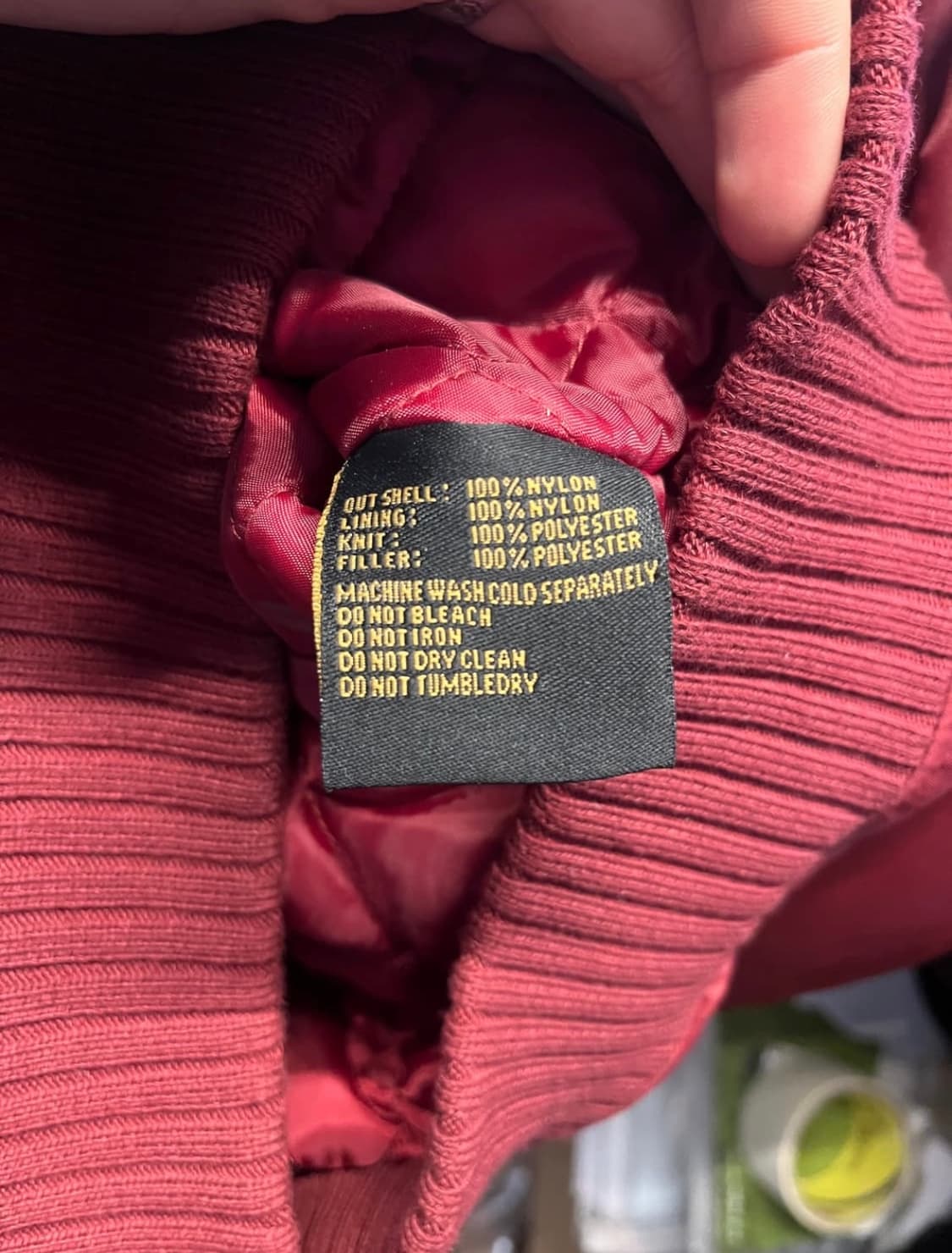 Avirex MA-1 Burgundy Red Bomber Jacket 상품이미지4