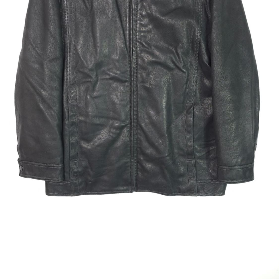 SAINT MICHELLE 퍼라이닝 블랙 가죽 자켓 L 상품이미지4