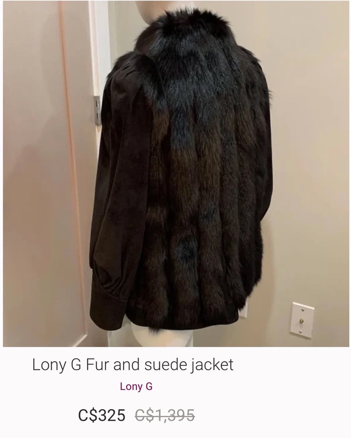 [XL,77-88] 캐나다산 천연가죽 폭스 여우털 자켓 아이보리 화이트 상품이미지10