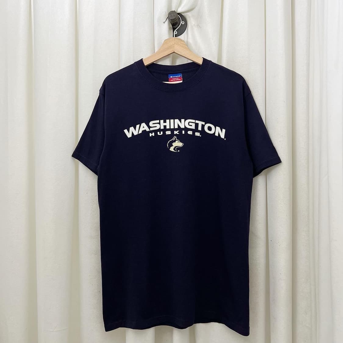 챔피온 딥퍼플 워싱턴 하프 티셔츠 상품이미지1