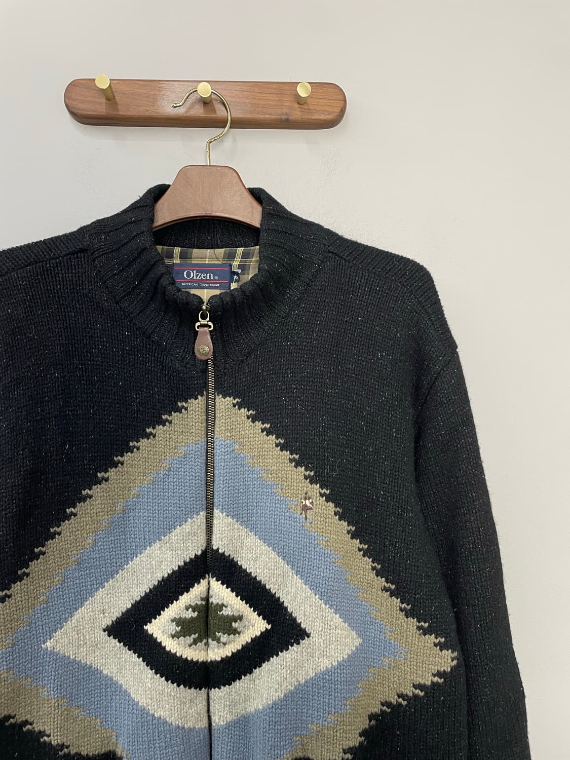 울젠 빈티지 니트 집업 H2327 상품이미지3