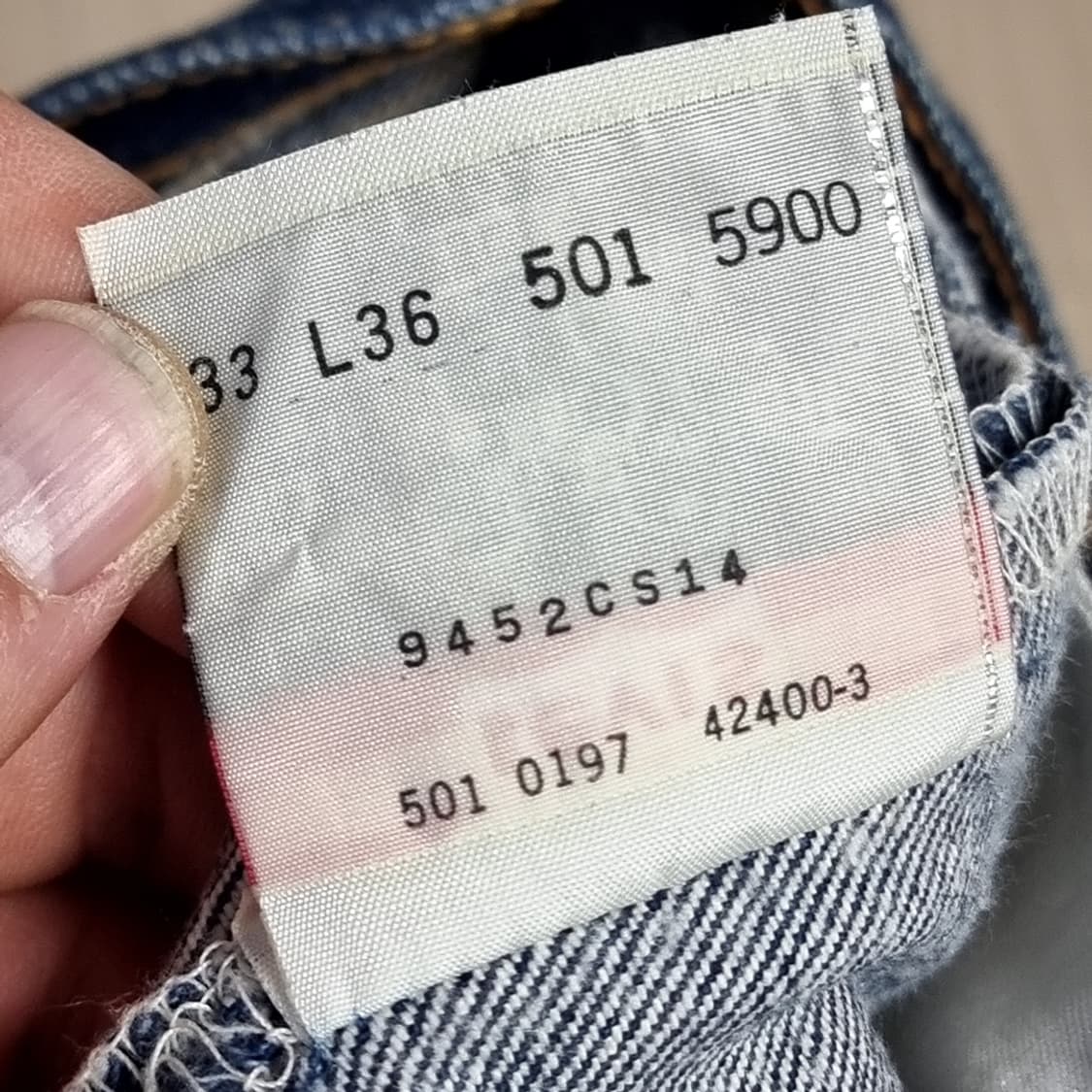 made in usa90s japan 리바이스 LVC 501 데님(33) 상품이미지6