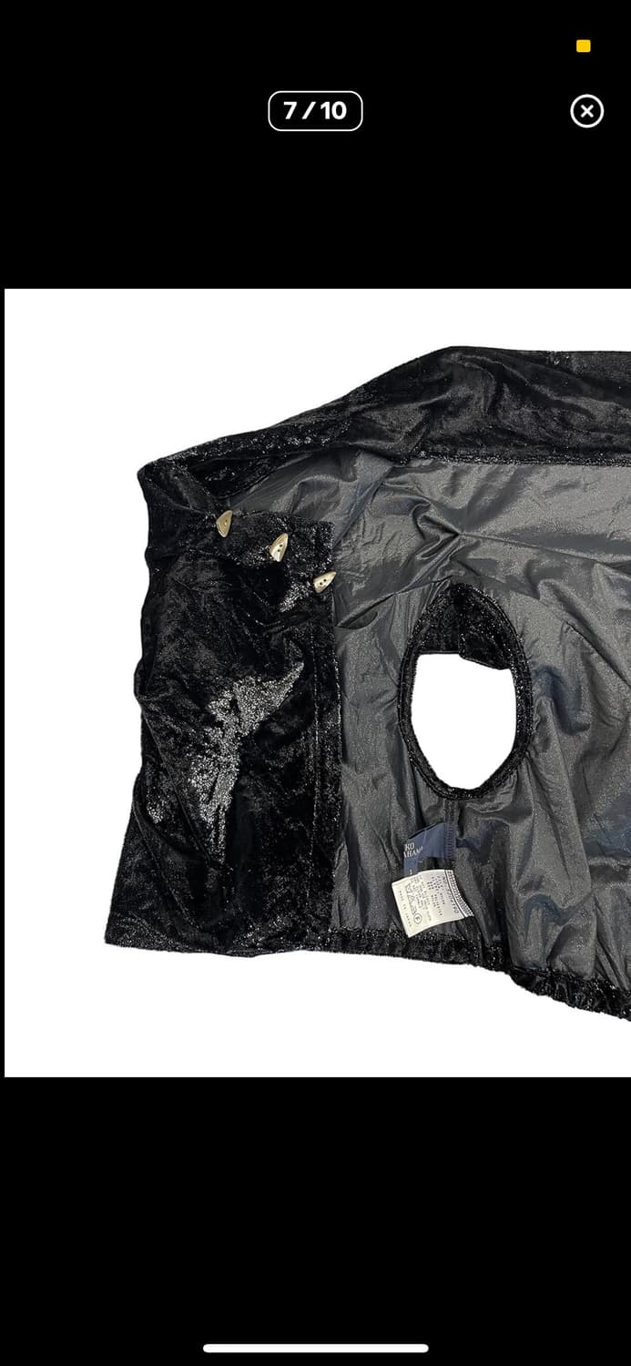 리츠코 시라하마 벨벳 비대칭 버튼 가디건 탑 상품이미지4