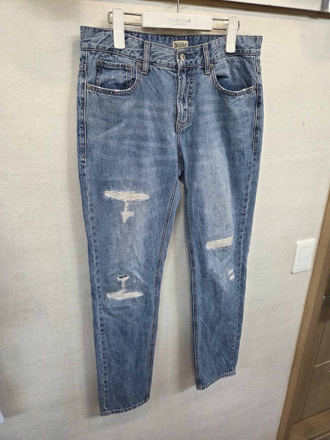 에비수 데미지 데님팬츠 30 상품이미지7