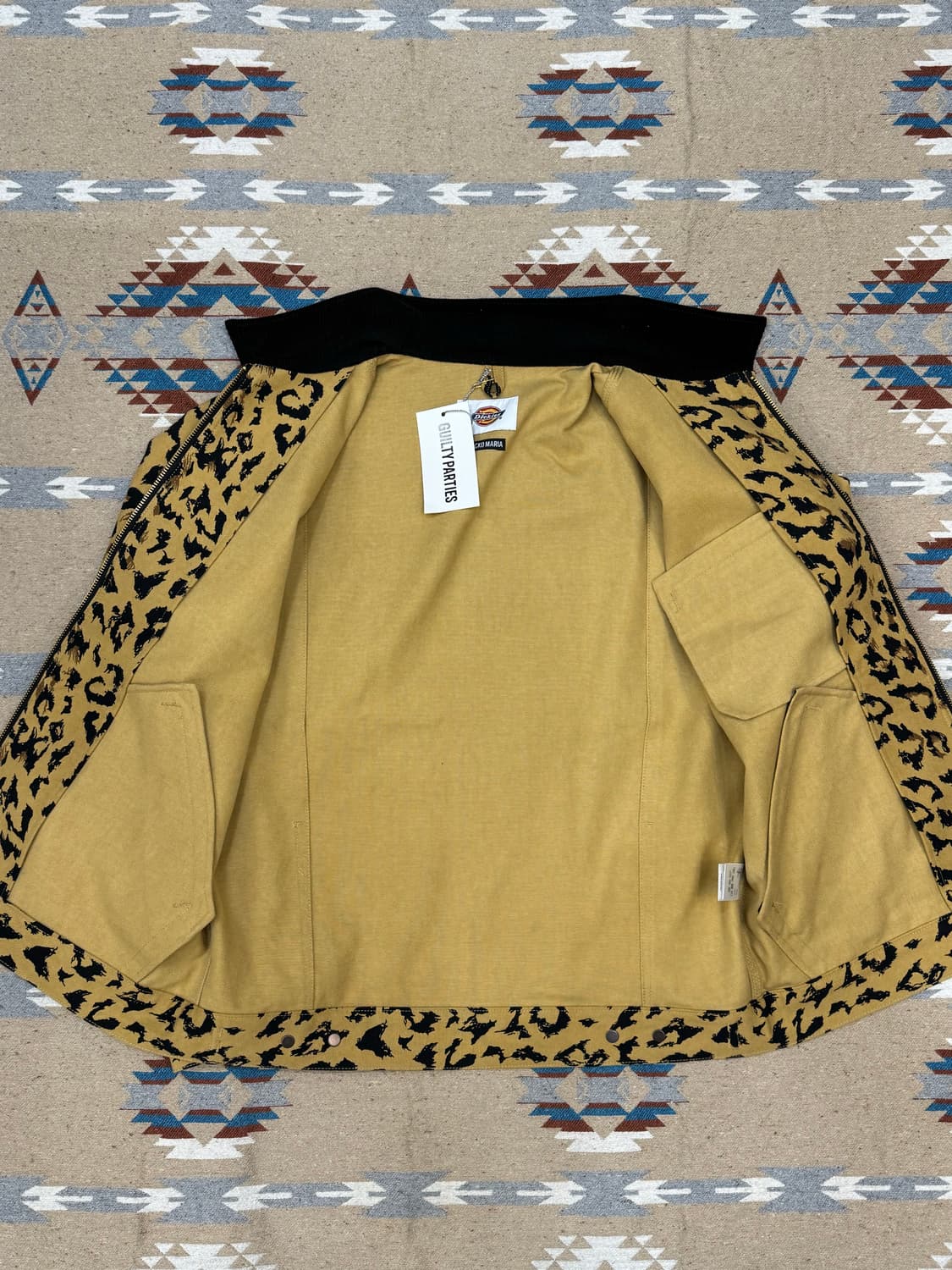 [M][100] 와코마리아 x 디키즈 워크 자켓 레오파드  상품이미지6