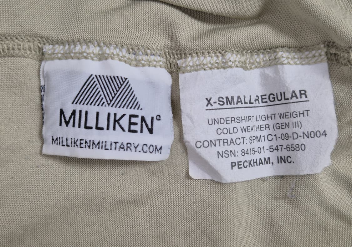 미군 GEN 3 내복 내의 라운드 긴팔 티셔츠 (XS/R) (만원샵) 상품이미지8