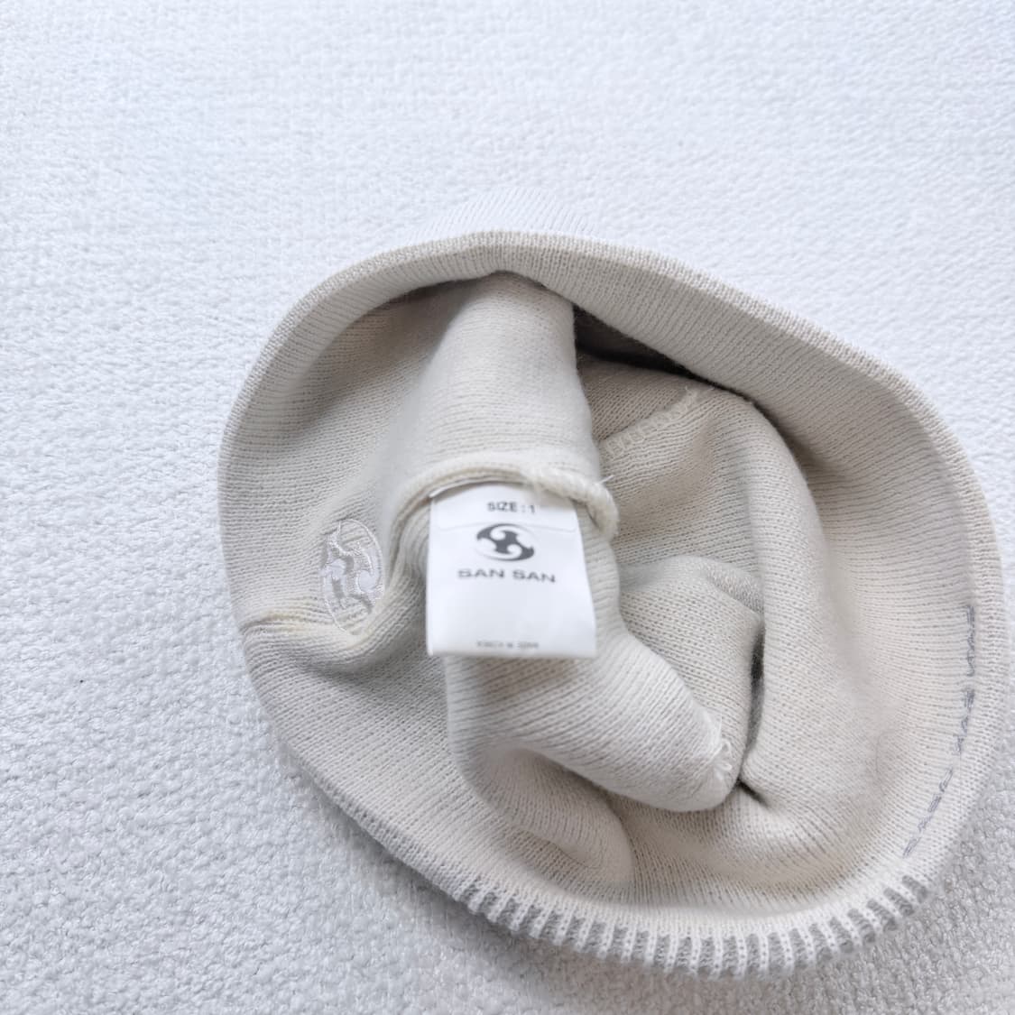 산산기어 23FW BINARY BEANIE-IVORY 상품이미지5