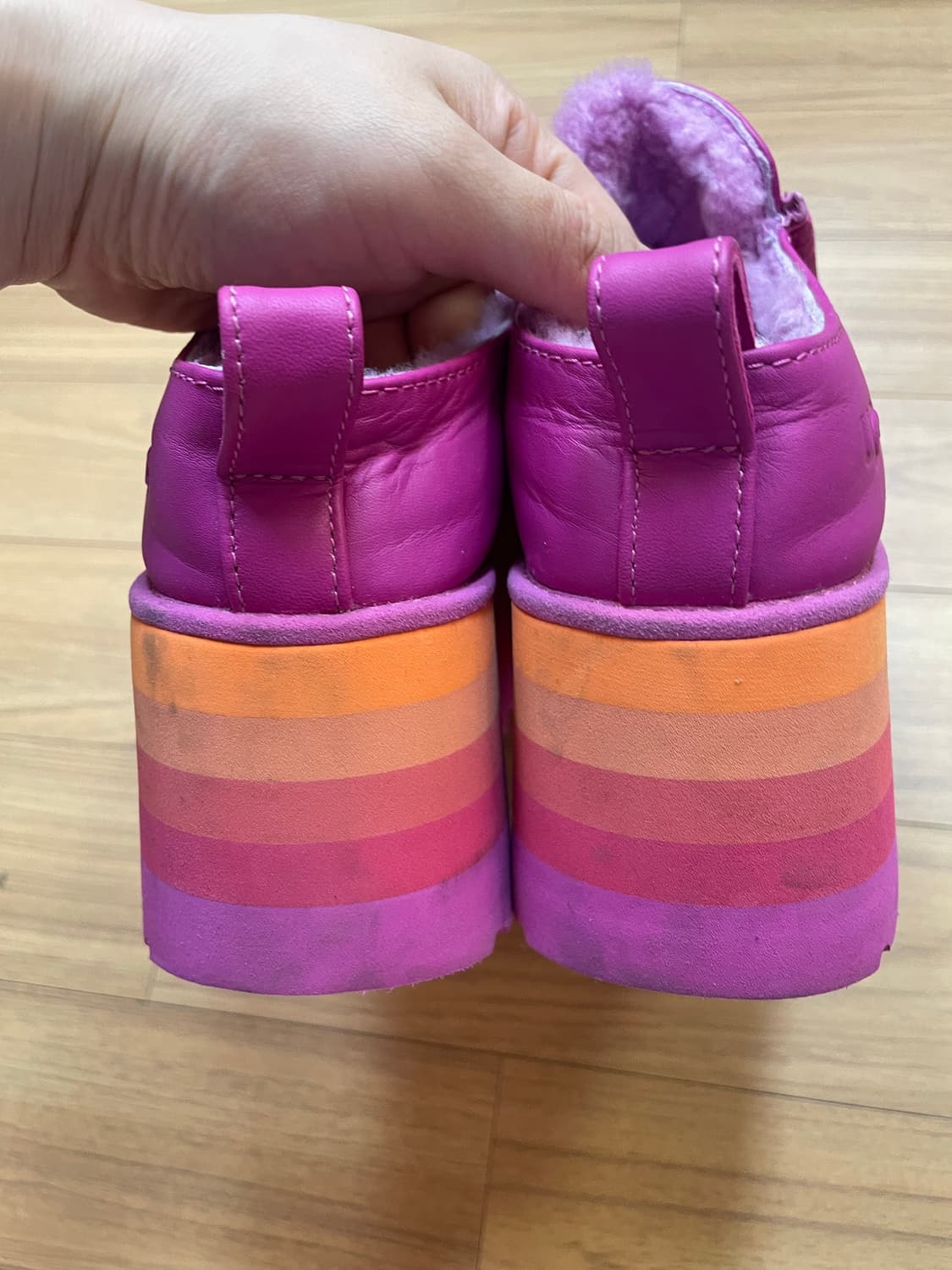 UGG Urseen 플랫폼 뮬 핑크 240 상품이미지5