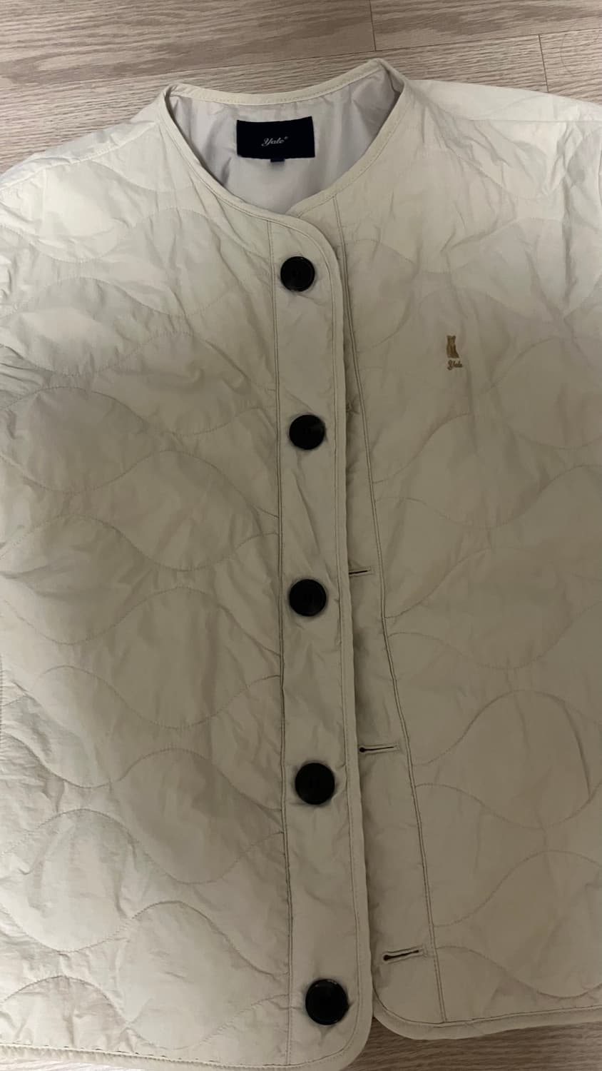 예일 웜업 퀼팅자켓_아이보리 M 상품이미지1