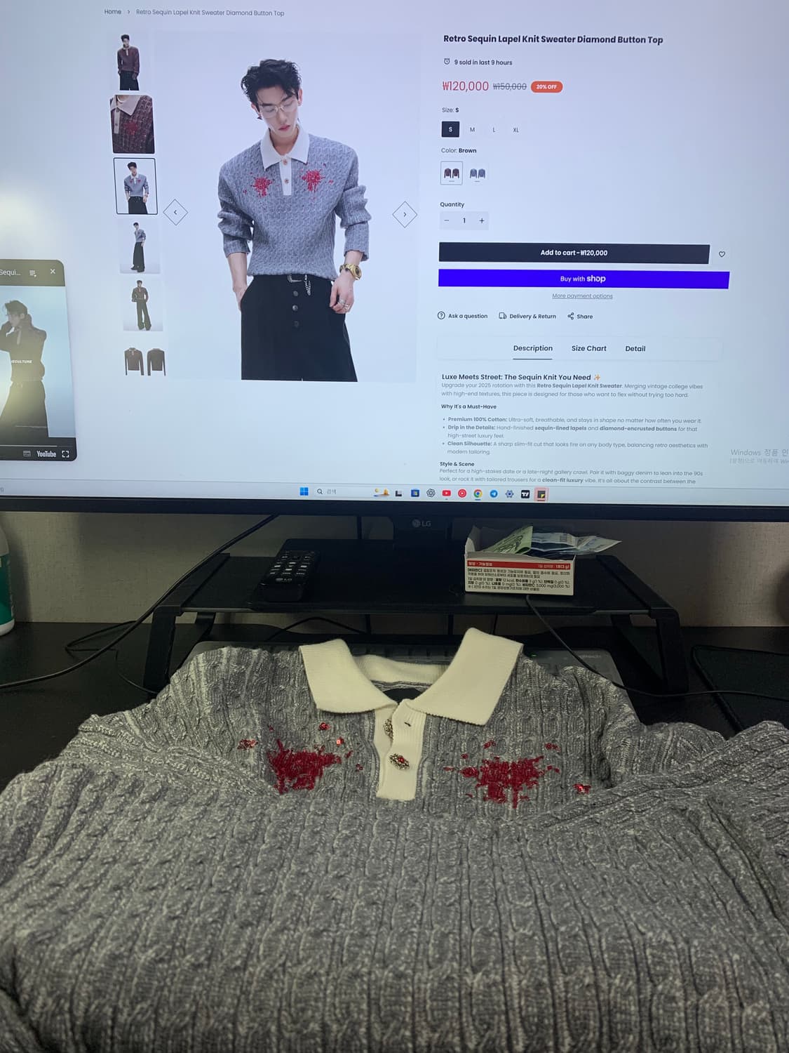 ArguE CulturE Knit Sweater 니트 폴로 스웨터 상품이미지3