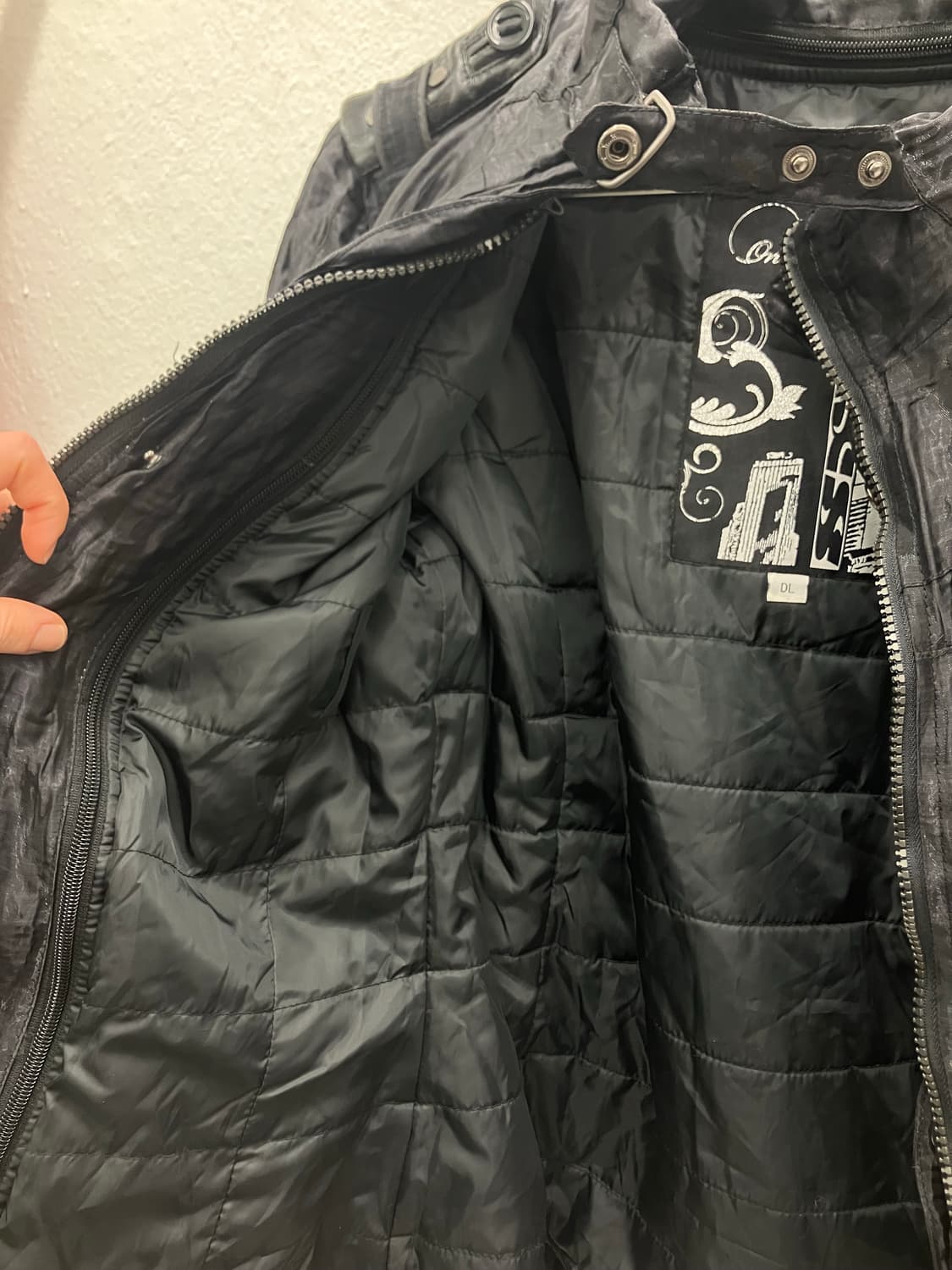 디젤 매쉬 레더 누빔자켓 상품이미지4