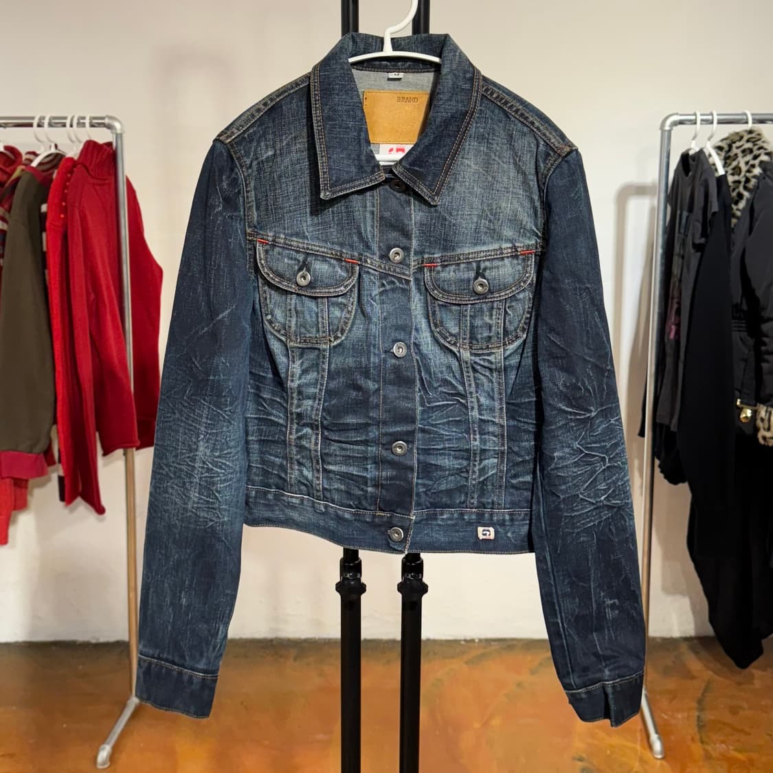 빈티지 다크워싱 데님 자켓 상품이미지6