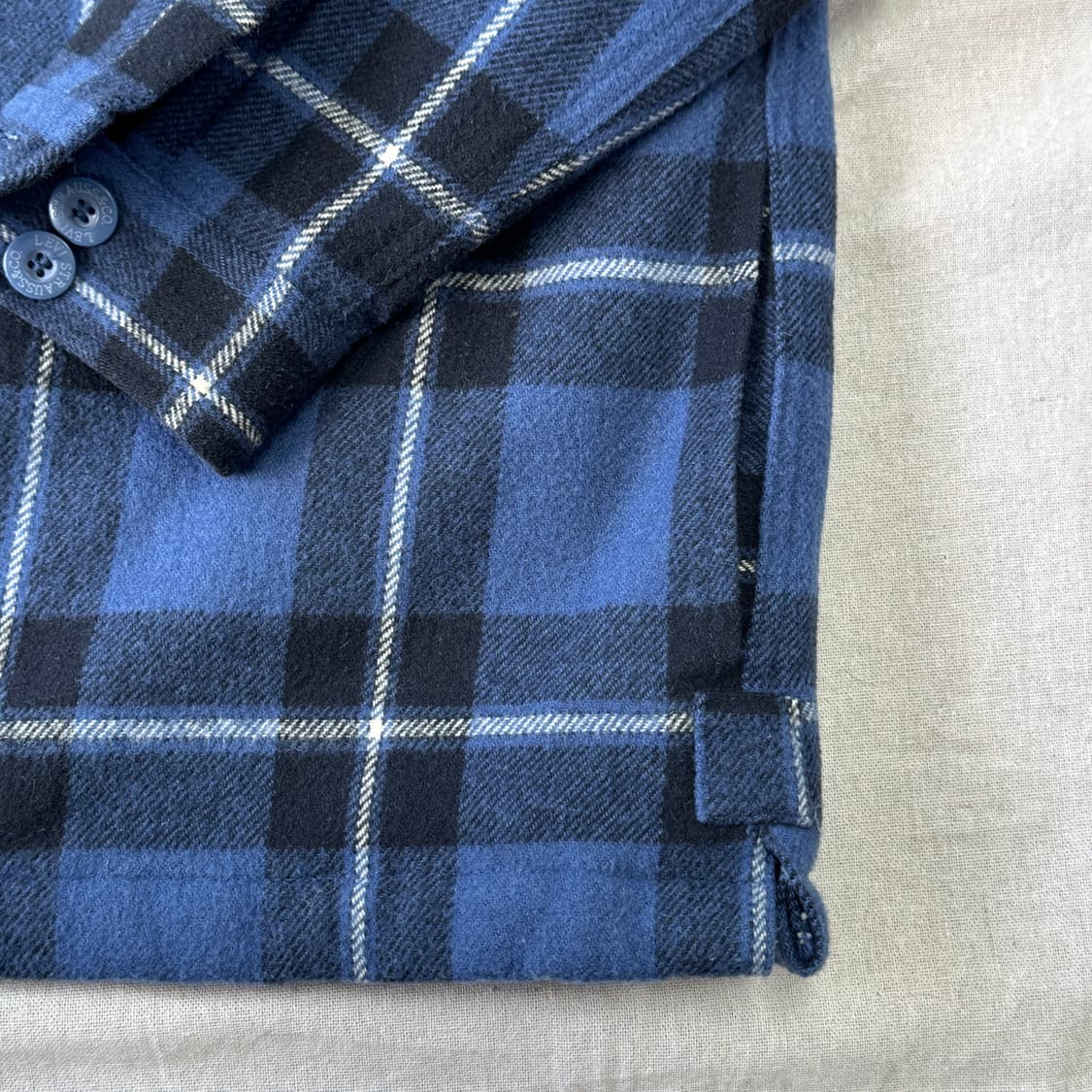 리바이스 빈티지 블루 체크 누빔 자켓 M 상품이미지3
