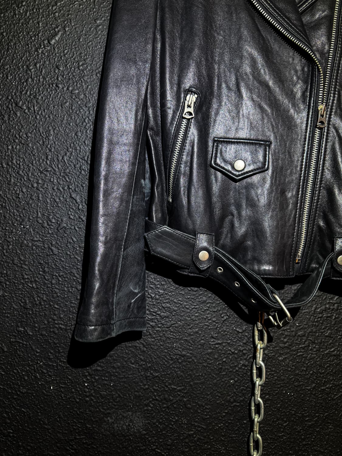 Black Sheep Leather Rider Jacket 상품이미지5