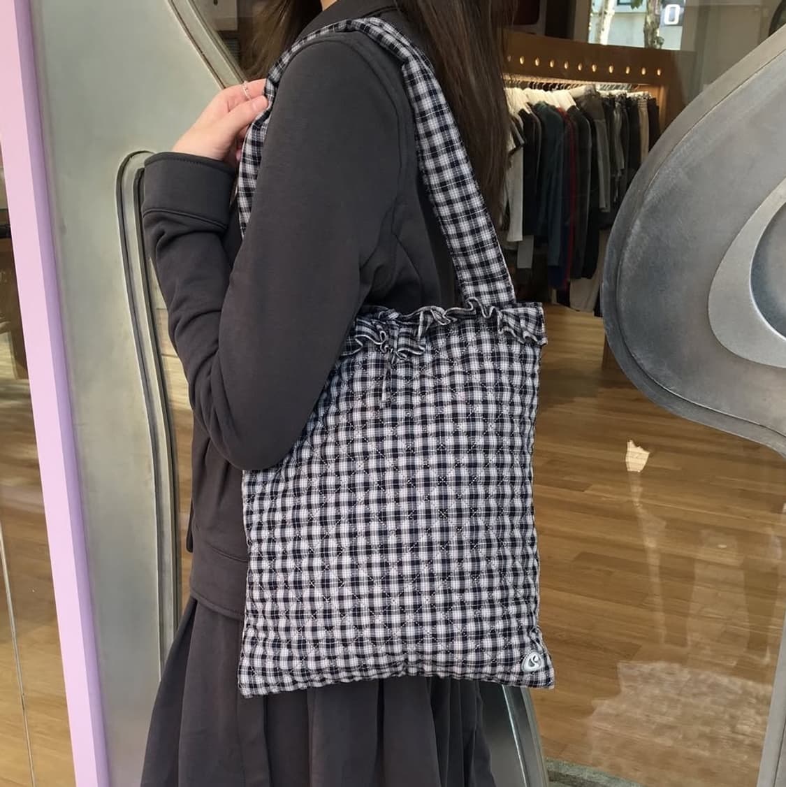 코이세이오 스부 가방 체크 슈케이스 백 상품이미지5