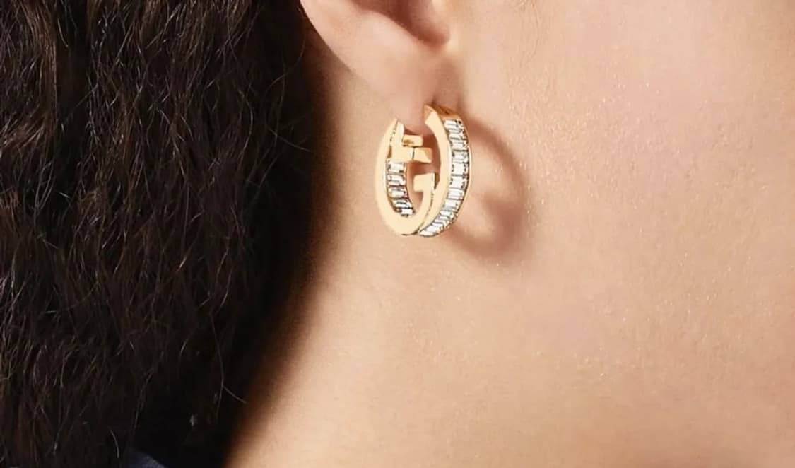 구찌 GG 로고 링 귀걸이 ,블론디 크리스털  이어링 상품이미지3