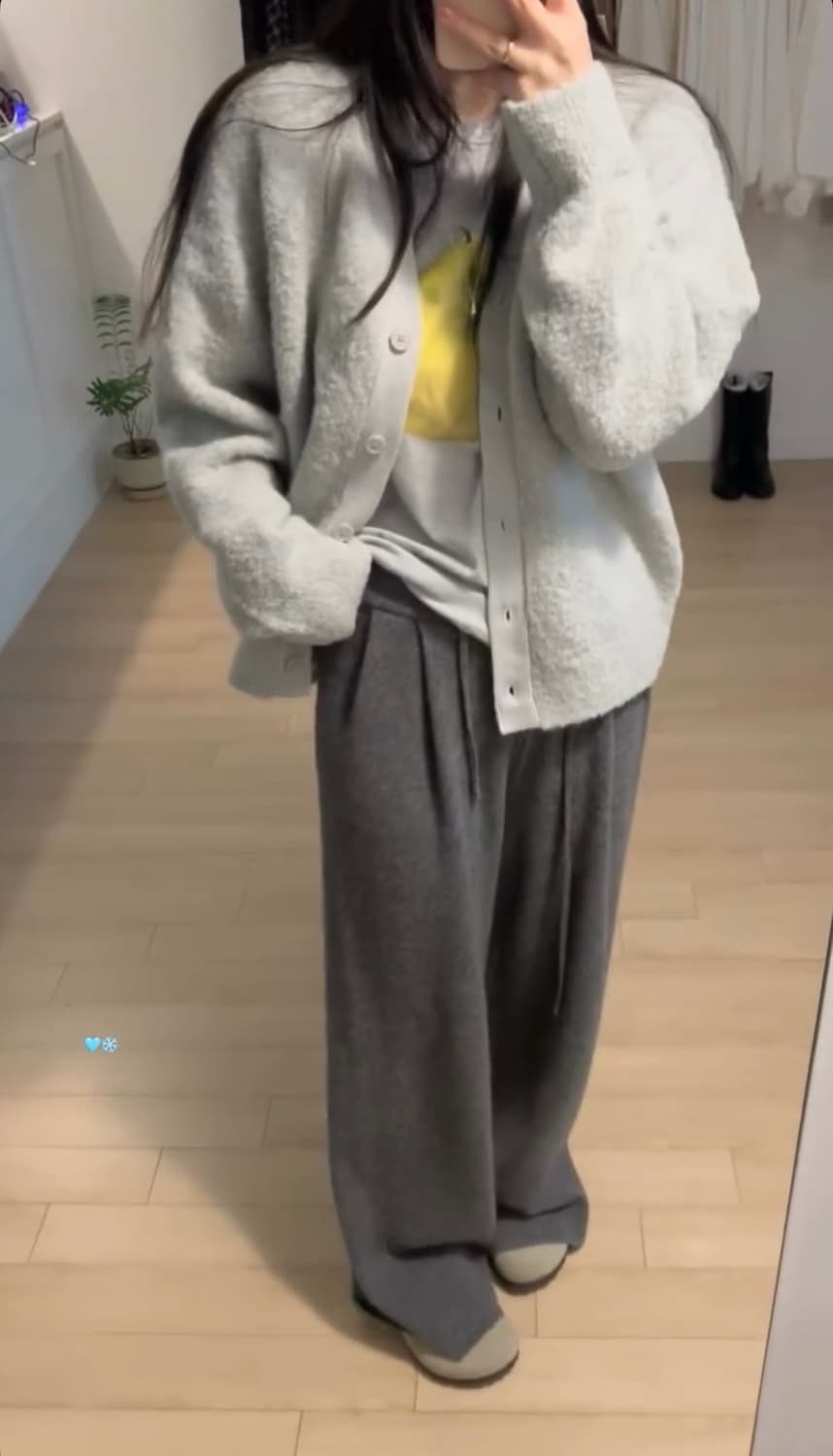 누아누아 부클 가디건 상품이미지2