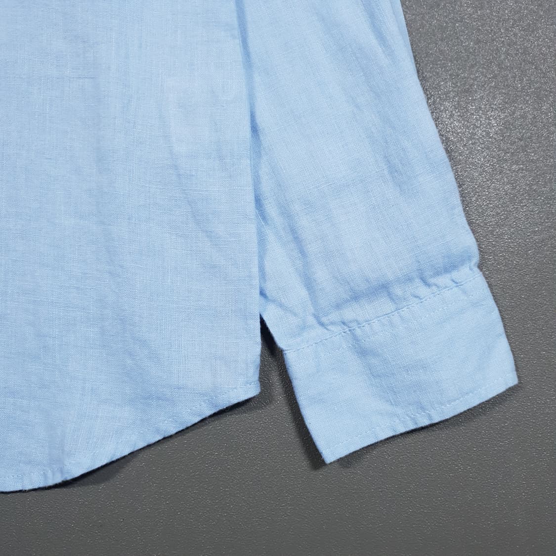 여성 95 (M) 라코스테 신형 멀티 크록 린넨 셔츠 스카이블루 36 상품이미지3