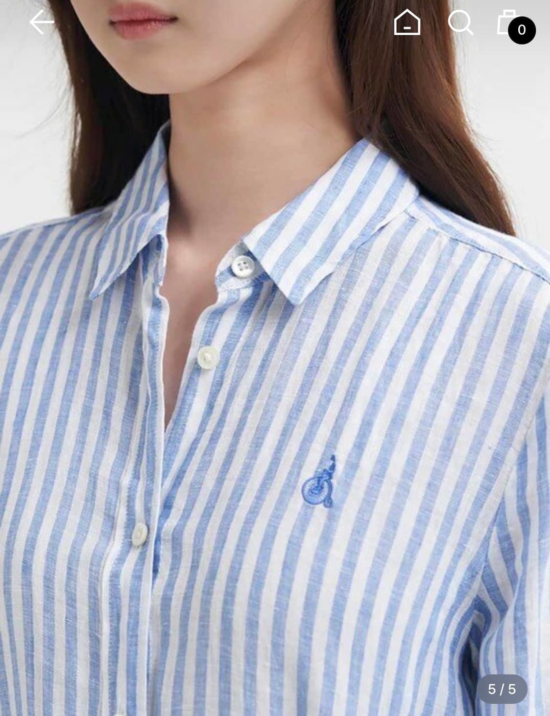 beanpole 빈폴 블루린넨 원피스 상품이미지3
