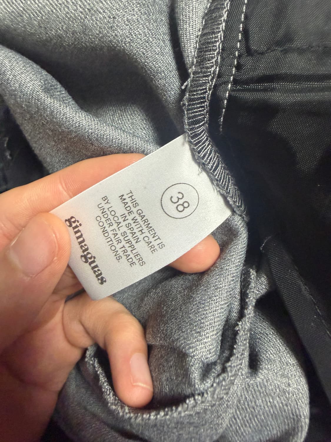 기마구아스 그레이 트라우저 38사이즈 1회착 상품이미지4