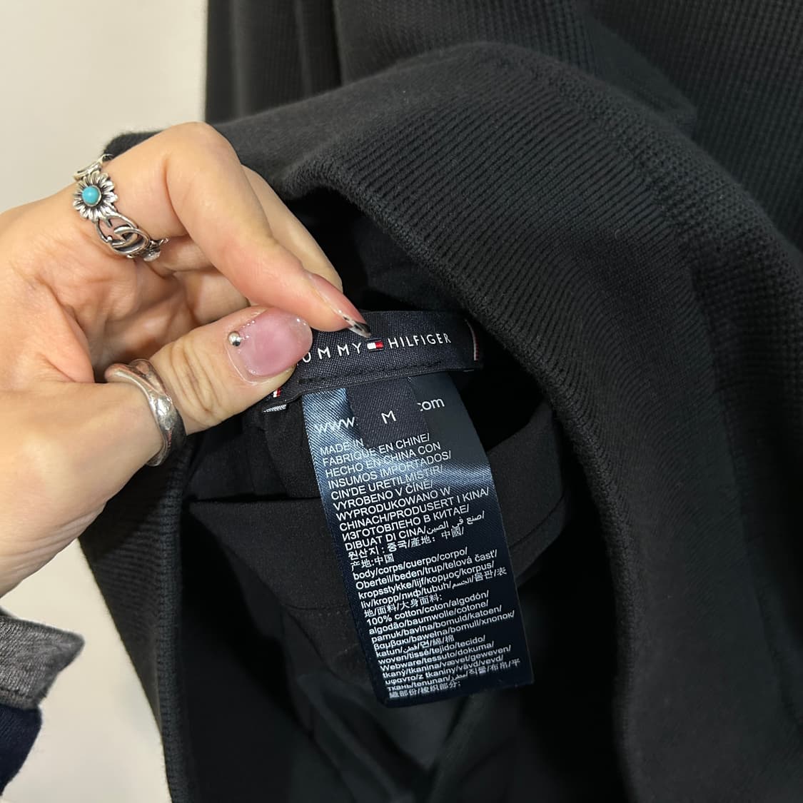 타미힐피거 남성 리버시블 니트 집업 M 상품이미지4