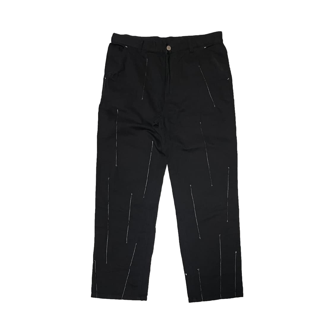 노매뉴얼 P.L 스티치 팬츠 블랙 상품이미지2