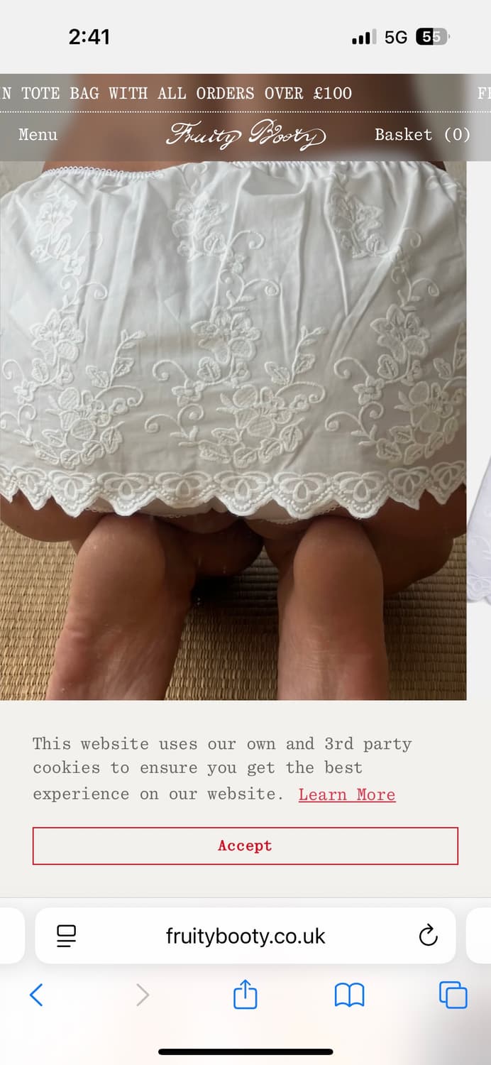 Fruity Booty Broderie Bloomer 상품이미지3