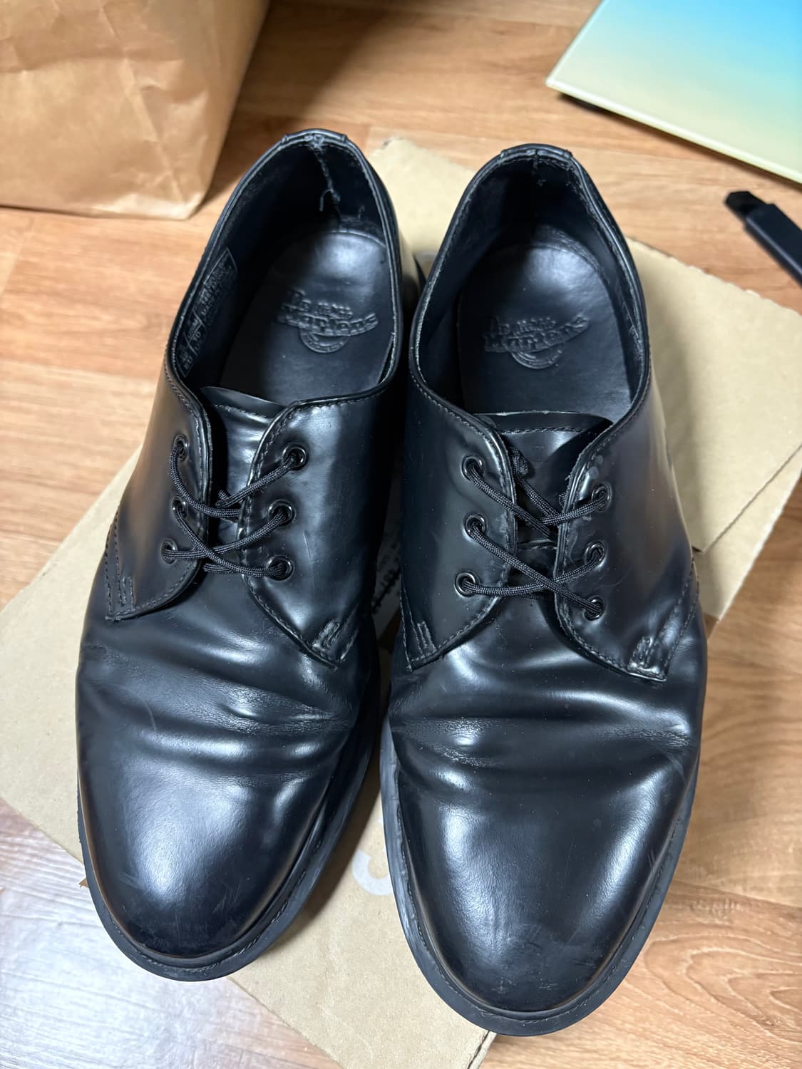 닥터마틴 1461 모노 블랙 더비슈즈 UK8 상품이미지1