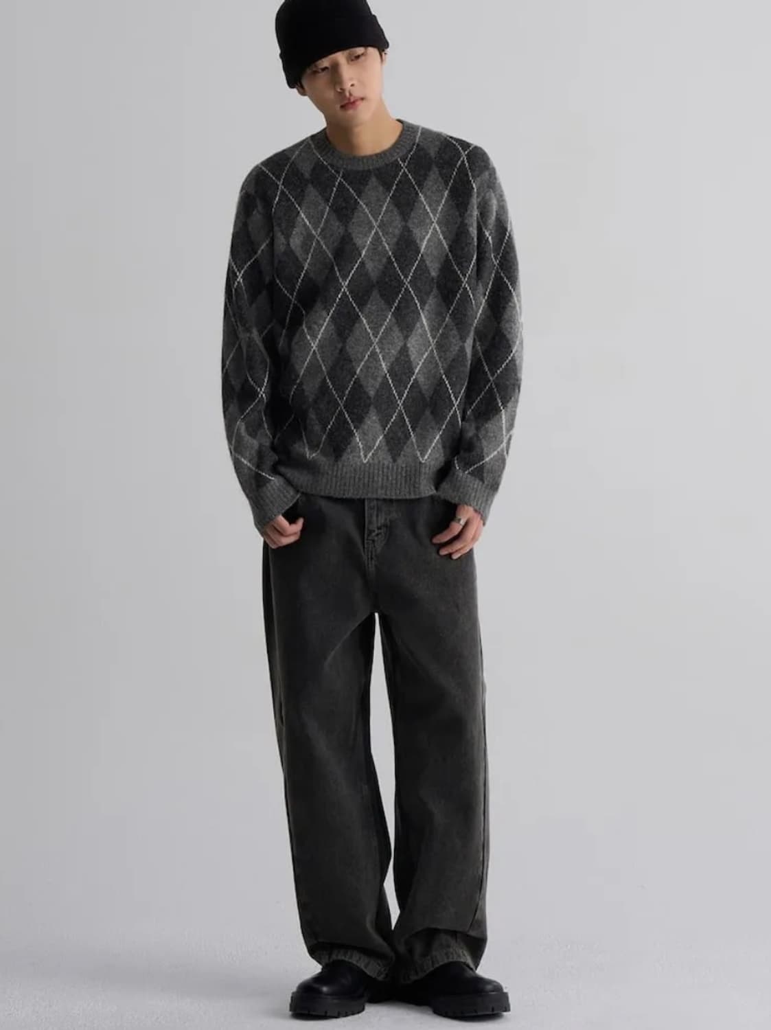 판매) 에잇세컨즈 아가일 니트 상품이미지1