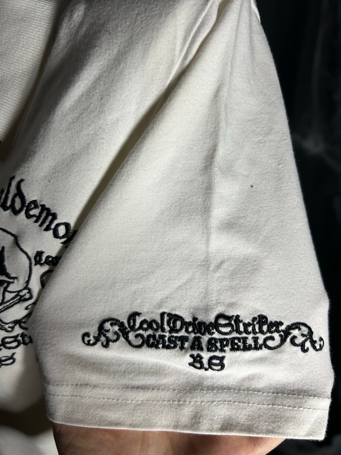 skull punk collar half sleeve 상품이미지4