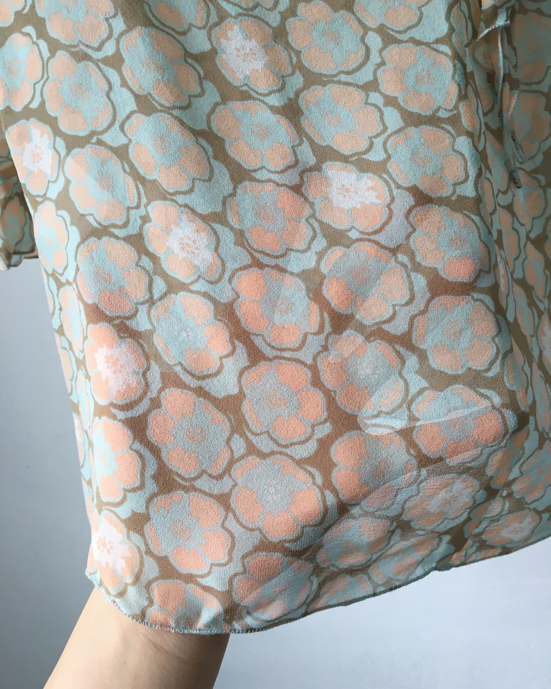 Ruffle point pattern blouse 상품이미지5