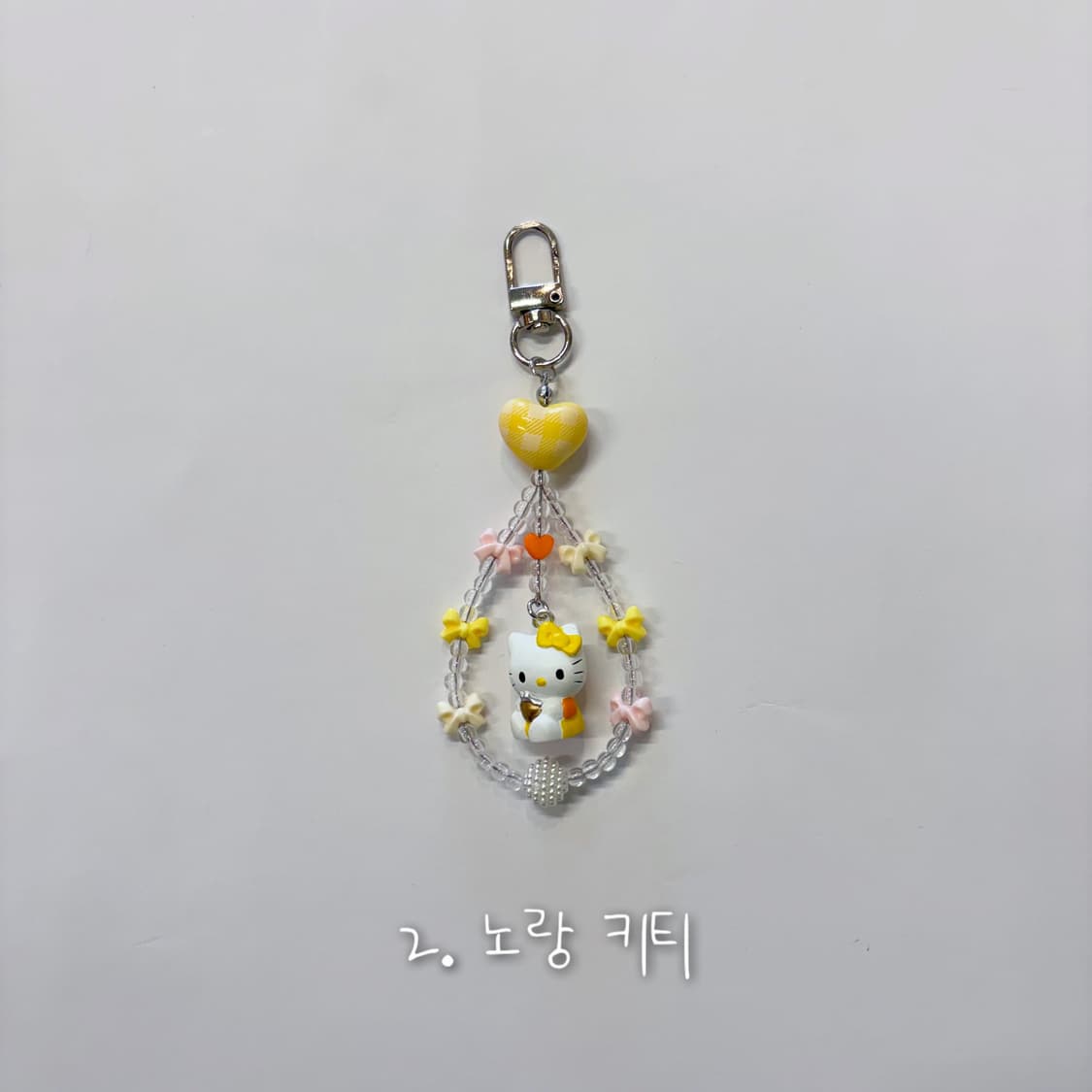 체크하트 고전키티 키링 상품이미지3