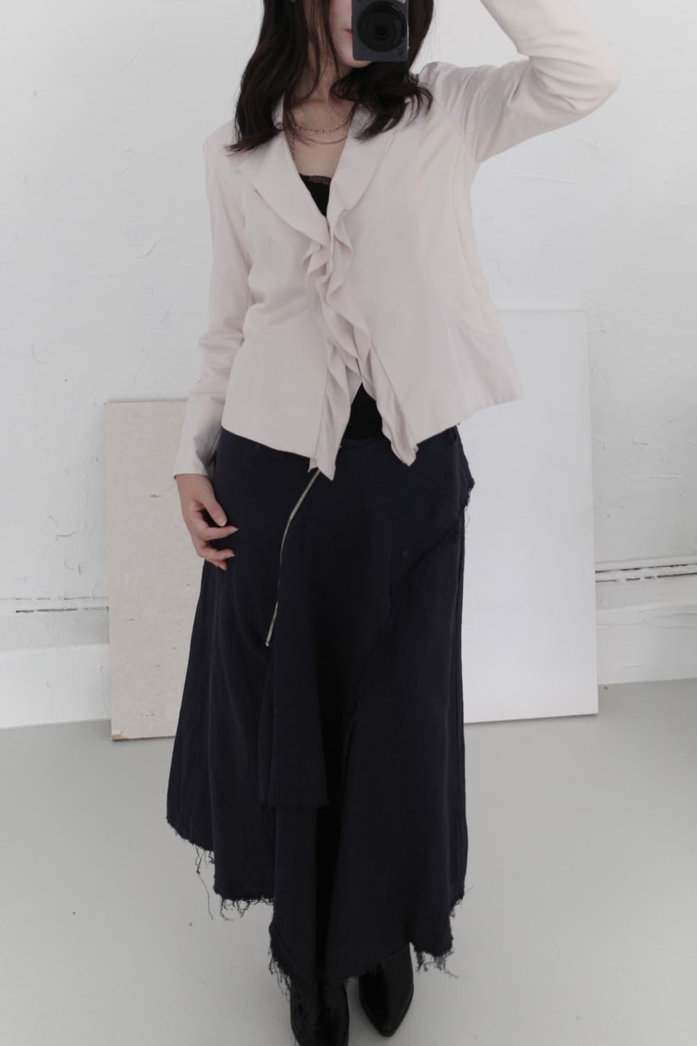 unbalanced damage skirt 상품이미지9
