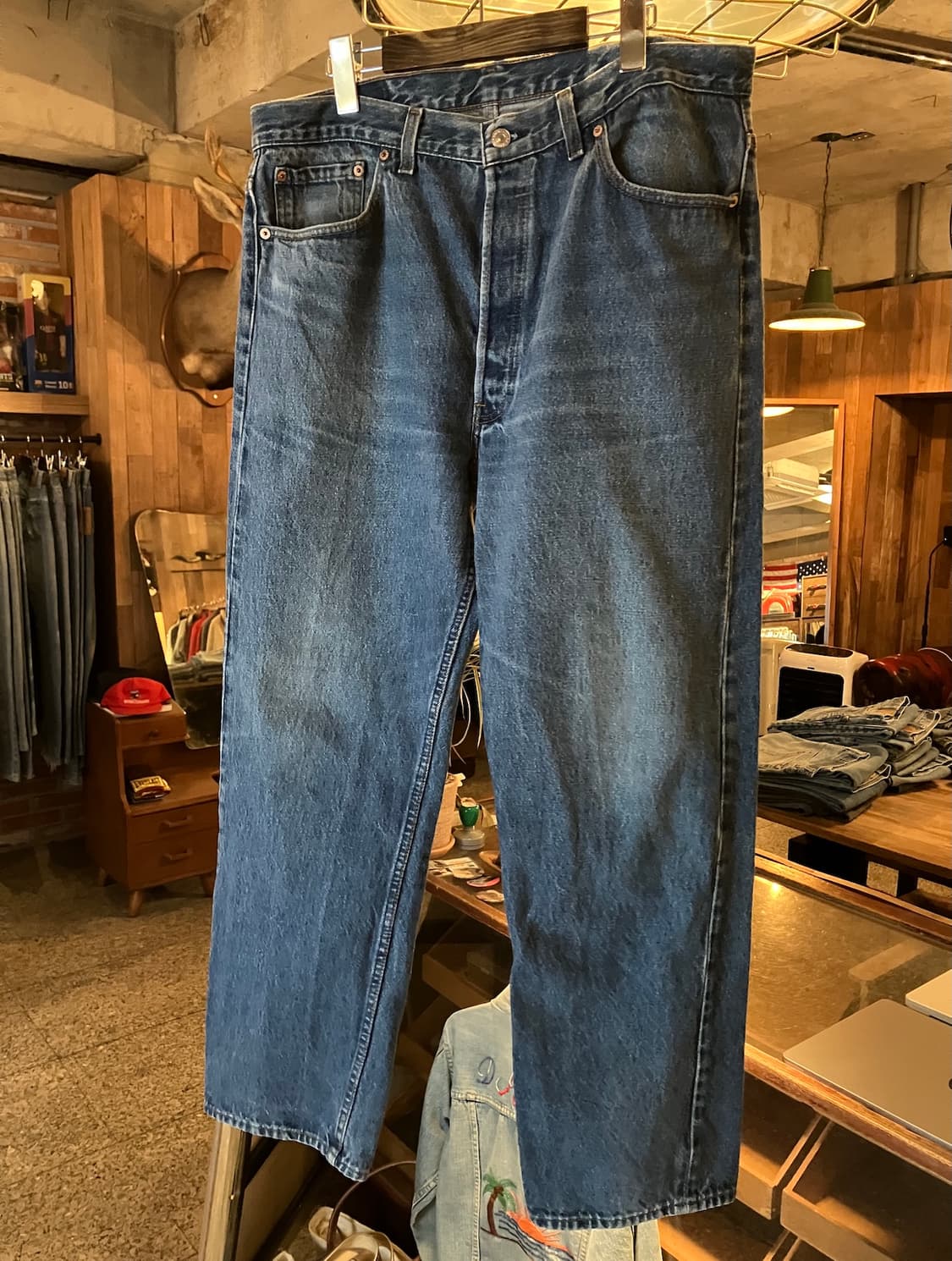 90s USA 빈티지 리바이스 501 데님 팬츠 상품이미지2