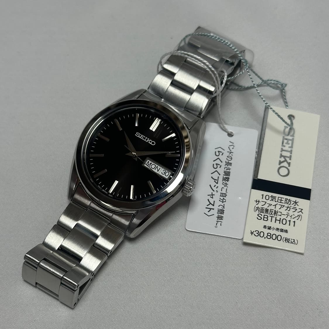 세이코 SBTH011 블랙 손목 시계 메탈밴드 새제품 풀박스 상품이미지1