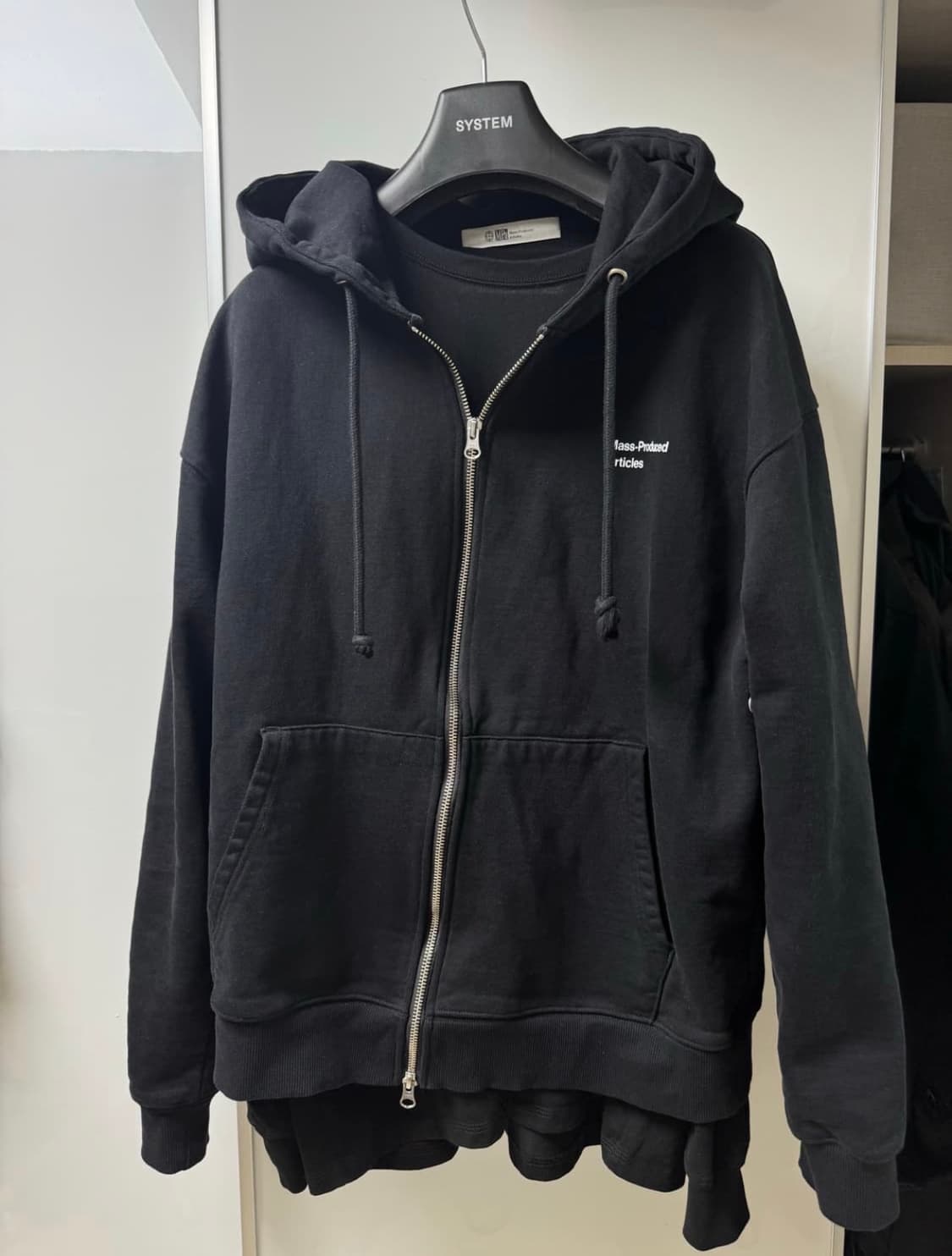 플라스틱 프로덕트 MPa HOOD ZIP UP (BLACK) 상품이미지5
